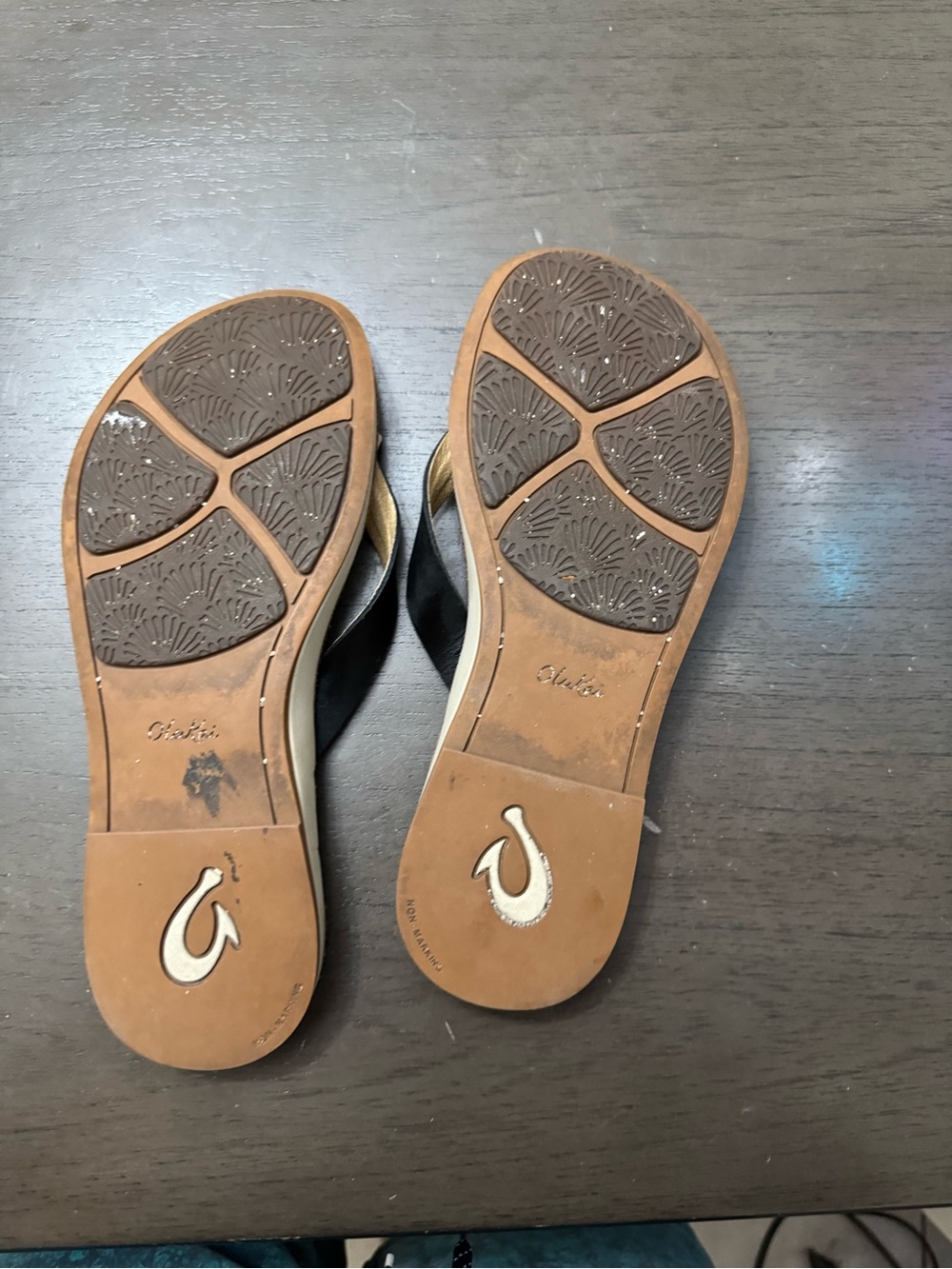 OluKai Black. Nohie Flip Flop size w 8 - Picture 13 of 13